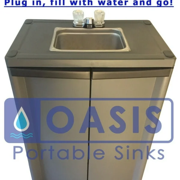 Portable Mobile Sink with Hot and Cold Water Self Contained with NSF parts