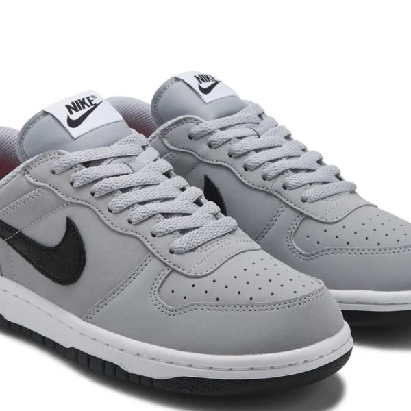 Nike Big Nike Low Lux Men’s Size 10-14 Casual Retro Shoe Gray Black Sneaker