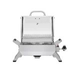 Royal Gourmet Tabletop Propane Gas Grill with Travel Locks/Folding Leg Silver  Royal Gourmet (5742)