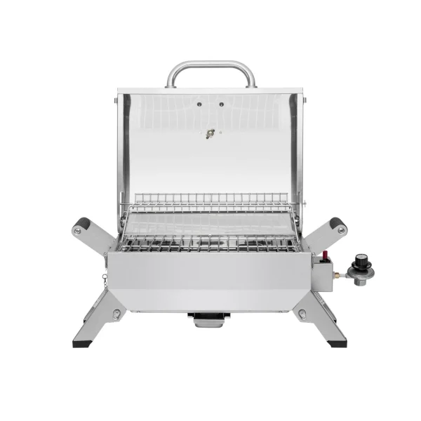 Royal Gourmet Tabletop Propane Gas Grill with Travel Locks/Folding Leg Silver  Royal Gourmet (5742)