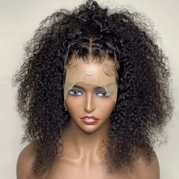 24 Inch Brazilian Curly Human Hair wig 13x4 Lace Front Human Hair