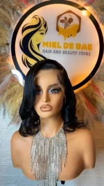 Human hair wig lace front