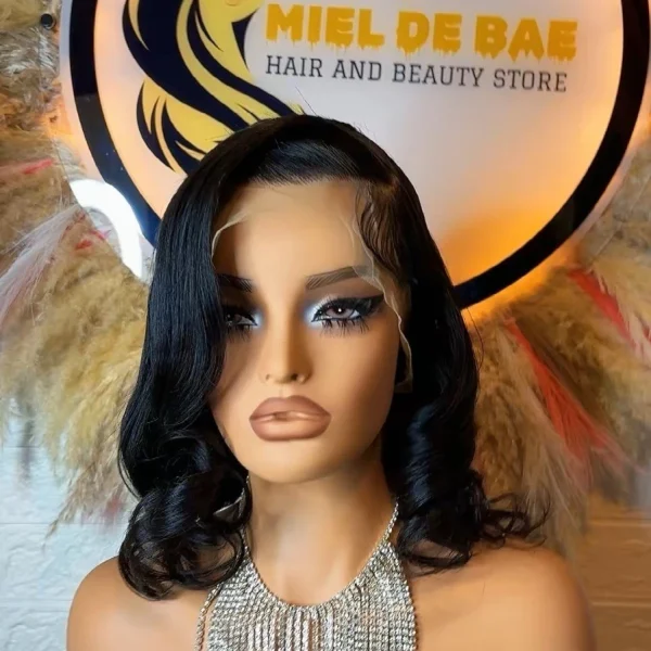 Human hair wig lace front