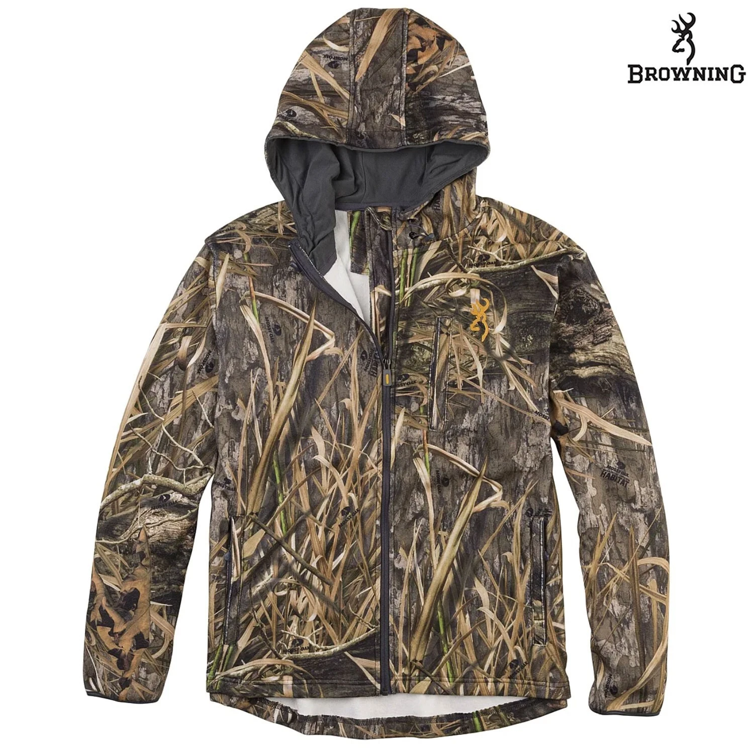 s-l1600 (43) Browning Wasatch Fleece Jacket (XL) - Mossy Oak Shadow Grass Habitat - Image 1