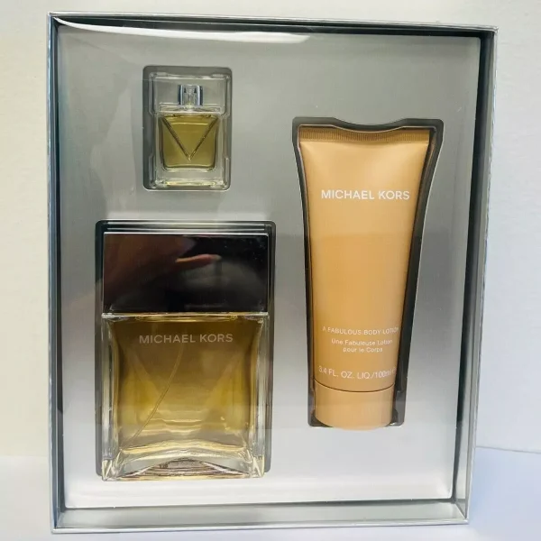 3 pcs Set MICHAEL KORS EDP PERFUME HUGE 3.4 oz 100ml + B/L + RARE -FREE SHIPPING