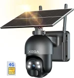 Xega 4G LTE Cellular PTZ Solar Security Camera Outdoor 360° Wireless Solar Cam - Image 2