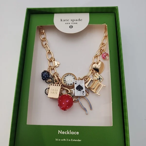 Kate Spade Target X New York Mixed Novelty Chunky Charm Necklace