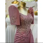 Filipiniana Blush Pink Long Dress. - Image 3