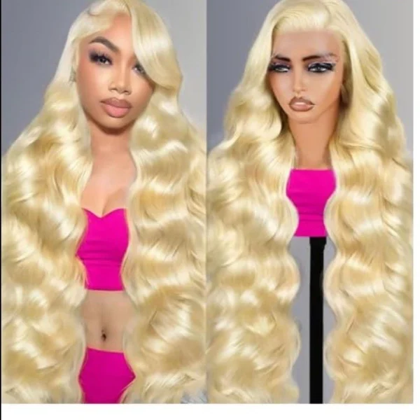 613 Lace Front Wig Human Hair 250 Density Blonde Wig Human Hair 13x6 HD Lace