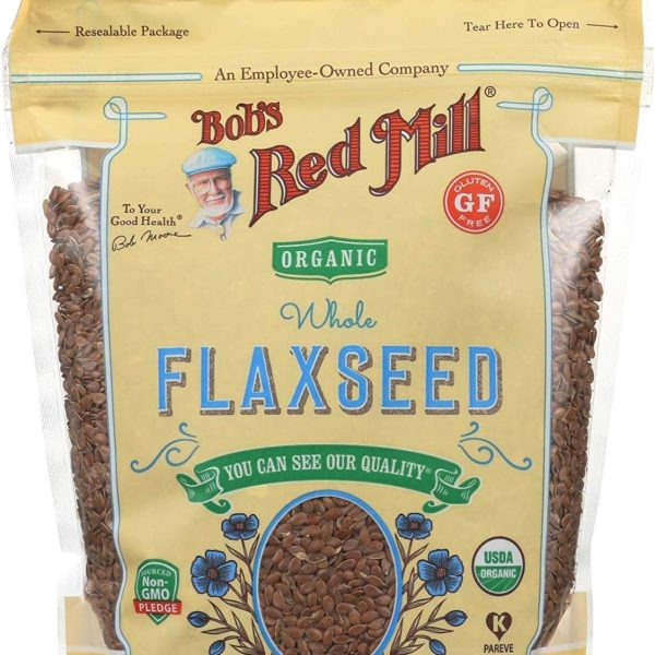 Bob's Red Mill Organic Brown Flaxseeds, Resealable Stand up Bag, 13 OZ
