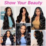 30Inch 13x6 HD Lace Front Wig - 200% Density Body Wave Human Hair - Pre-Plucked Glueless Virgin Hair, Natural Look - Image 2