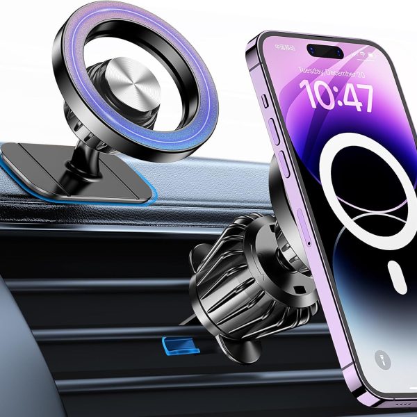 Kaistyle for Magsafe Car Mount【20 Strong Magnets】Magnetic Phone Holder for Car Phone Holder Mount Dash Mounted Holders Cell Phone Holders for Your Car Accessories for Women Men for iPhone 17 16 15 14
