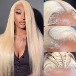 30 Inch 613 13x6 Lace Front Wig Human Hair Straight 613 Lace Front Wig Human Hair 200% Density Blonde Wigs Human Hair 13x6 HD Lace Frontal Wigs Pre Plucked - Image 2