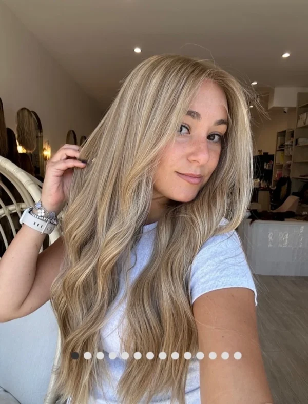 HUMAN HAIR LACE TOP WIG - BUTTERSCOTCH BLONDE 26” BY HIGHLINE WIGS BRAND NEW