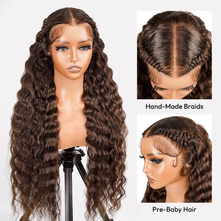 s-l1600 - 2026-06-07T213749.275 Human Hair Wigs Glueless Pre Styled Lace Front Wear Go Wavy Wig Women UK - Image 1