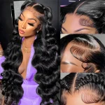 Lace Front Wig 30 Inch 13x6 Human Hair 200 Density Body Wave HD Brofoe Wigs Look - Image 2