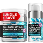 Collagen, Retinol & Hyaluronic Acid Serum + Cream Set – Anti-Aging Face & Neck M