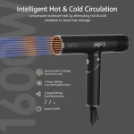 Travel Hair Dryer Powerful Blow Dryer | Ionic Foldable Hairdryer | Lightweight &