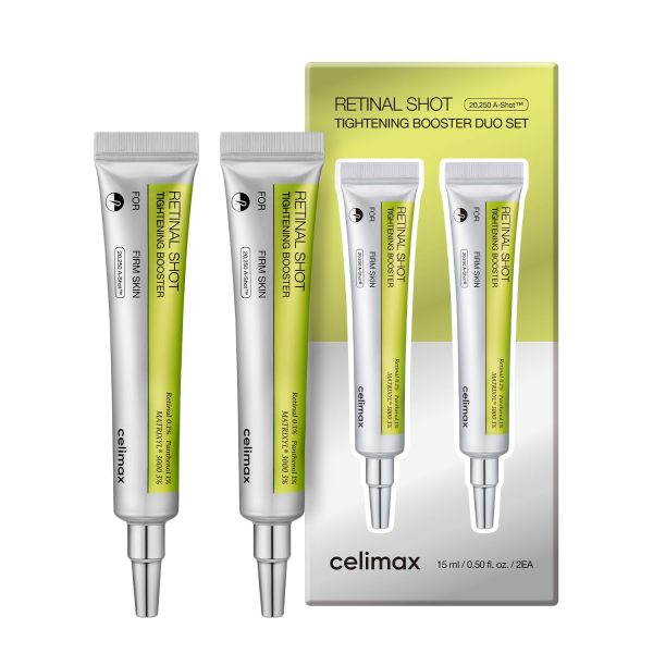 celimax The Vita A Retinal Shot Tightening Booster (Duo Set 15mlx2) | 0.1% Retinal, 3% Matryxyl, High-Strength Retinoid for Anti-Aging, Pore Minimizer,...