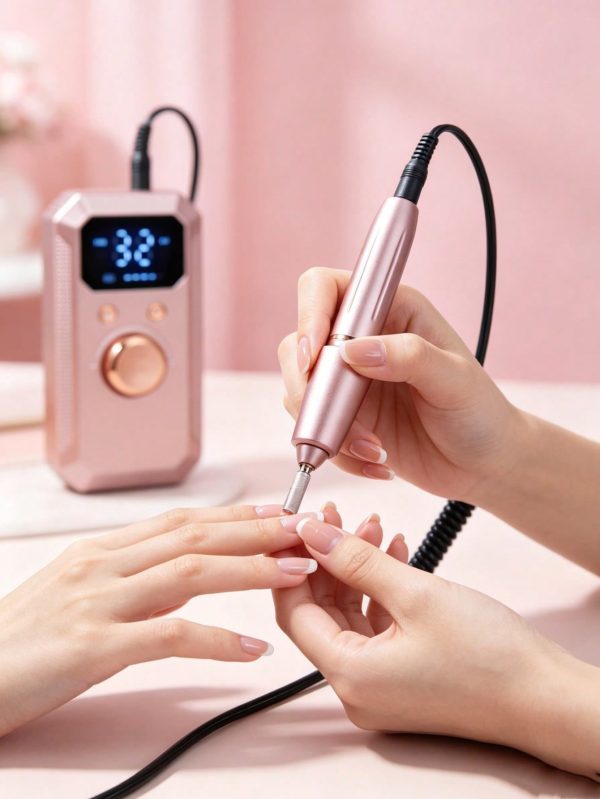 🔥Snag these must-haves on SHEIN before they're gone! 💰Price[$10.50] -47% 🛒Electric Nail Drill Machine 32-Speed Portable Nail Polisher, 1600mAh Rechargeable Nail File With LED Display, Type-C Charging, Low Noise Nail Grinder With 11 Drill Bits For Acrylic Gel Nails, Manicure Pedicure – Rose Gold  🎁60% OFF COUPON for every New User! https://onelink.shein.com/41/5v3utcihzias, 1600mah…