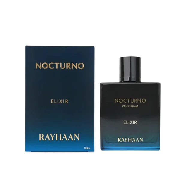 Rayhaan Nocturno Elixir Eau de Parfum 3.4oz 100ml Spicy Woody Amber Unisex